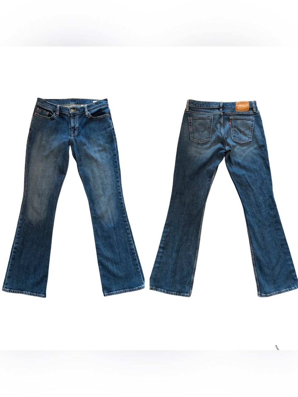 Levi's Jeans Women’s Blue Bootcut 518 Super Low Lasso Patch Y2K Vintage